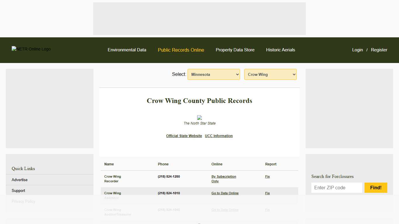 NETR Online • Crow Wing • Crow Wing Public Records, Search Crow Wing Records, Crow Wing Property Tax, Minnesota Property Search, Minnesota Assessor